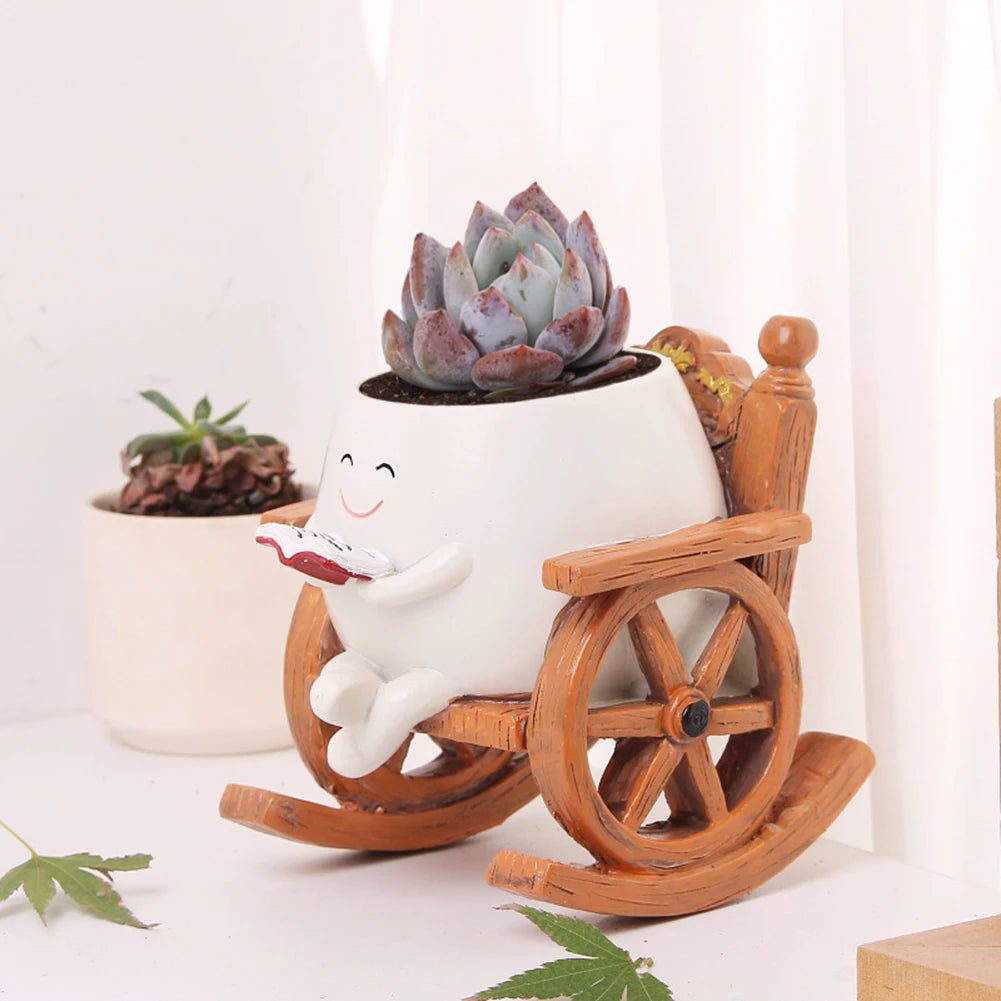 Smiley Wall Buddy – Hanging Face Planter | Kawaii Wall Decor Succulent Pot