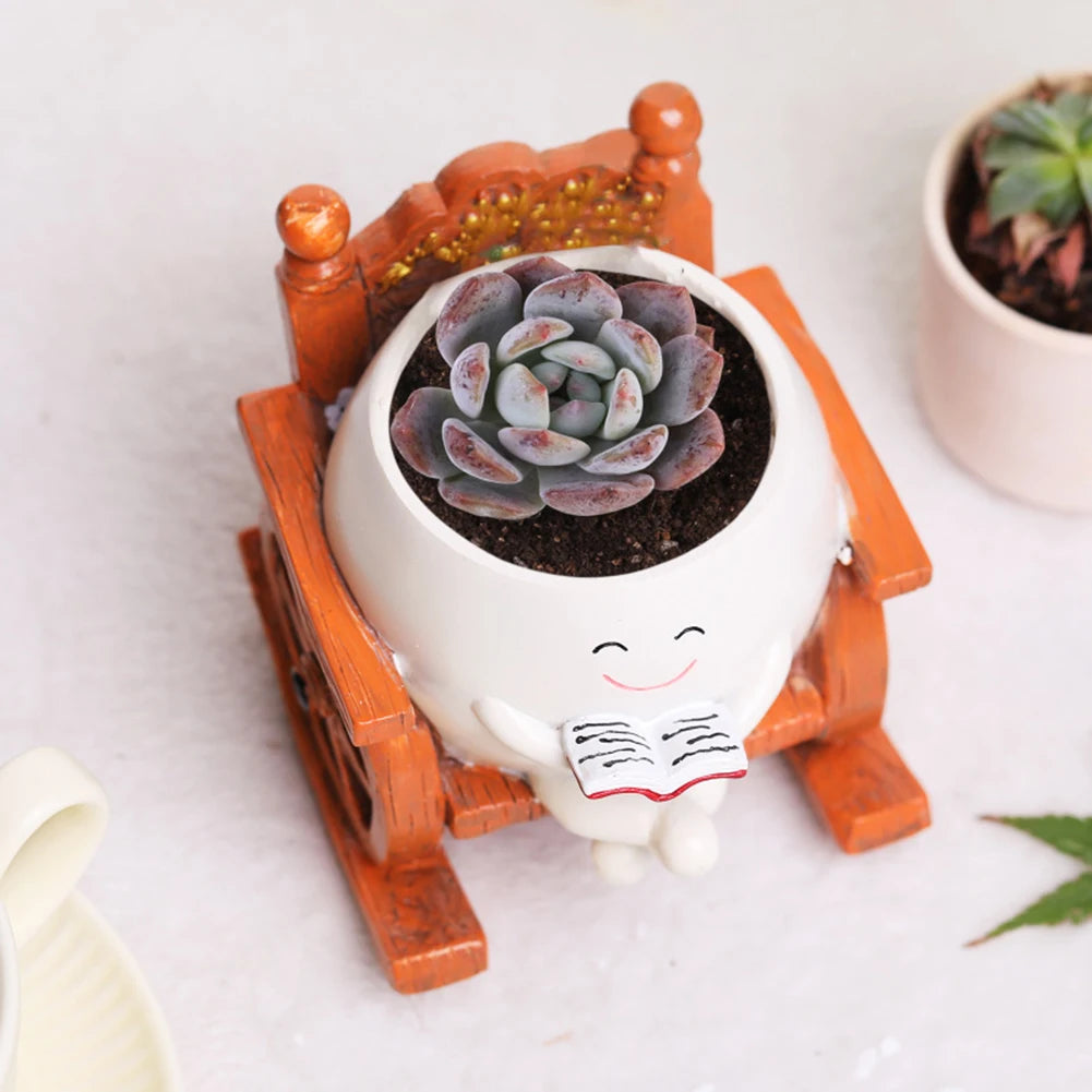 Smiley Wall Buddy – Hanging Face Planter | Kawaii Wall Decor Succulent Pot