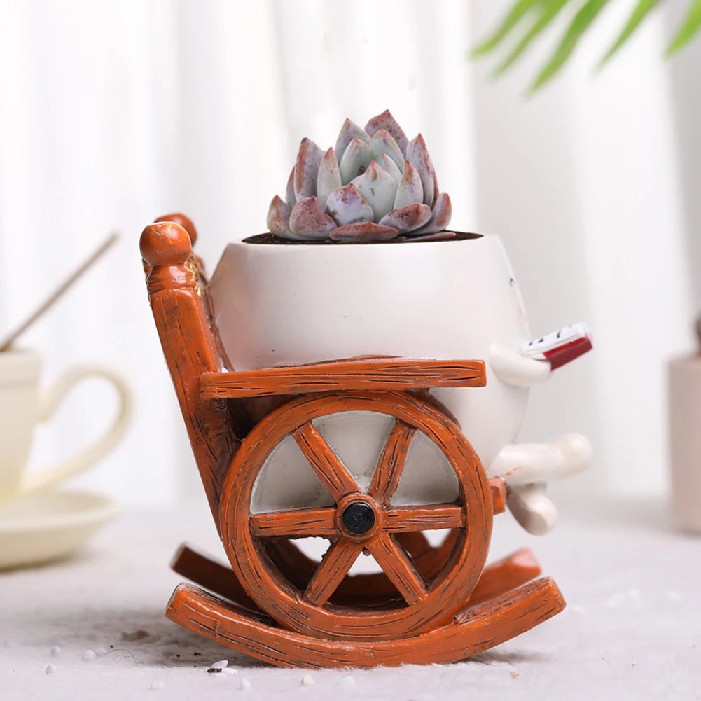Smiley Wall Buddy – Hanging Face Planter | Kawaii Wall Decor Succulent Pot